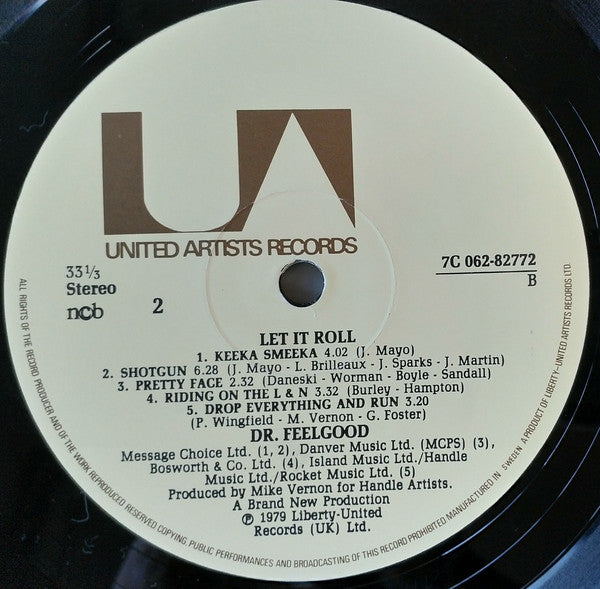 Dr. Feelgood - Let It Roll - RecordPusher