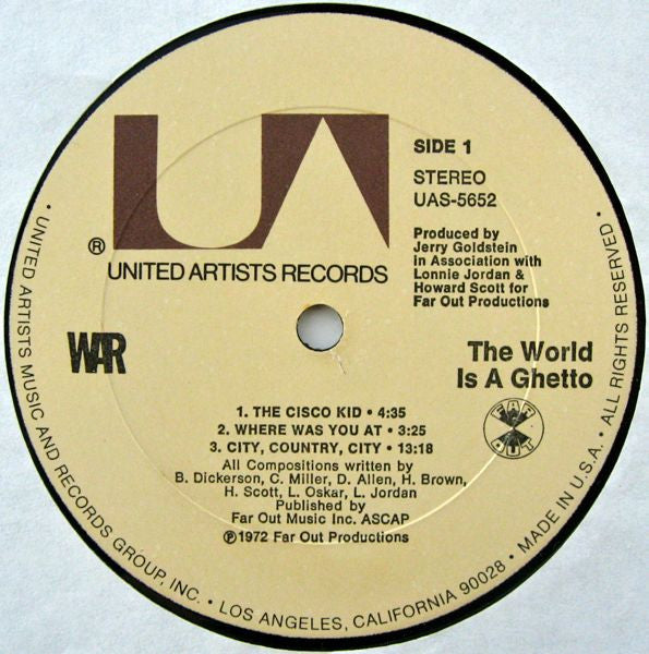War - The World Is A Ghetto