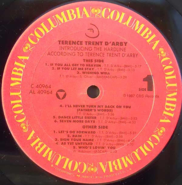 D'Arby, Terence Trent – Introducing The Hardline According To Terence Trent D'Arby