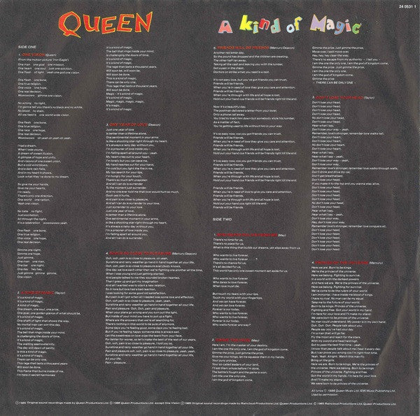 Queen - A Kind Of Magic