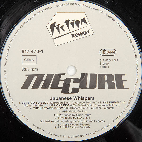 Cure - Japanese Whispers: The Cure Singles 82-83