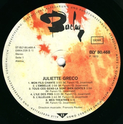 Greco, Juliette – Juliette Greco