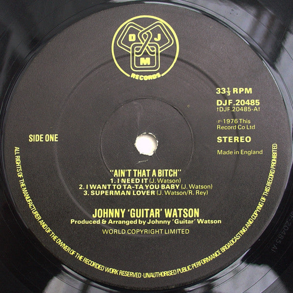 Watson, Johnny Guitar - Ain't That A Bitch