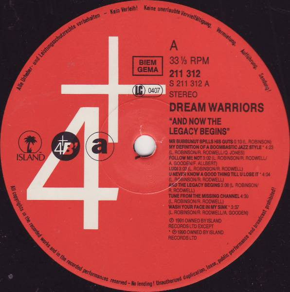 Dream Warriors - And Now The Legacy Begins