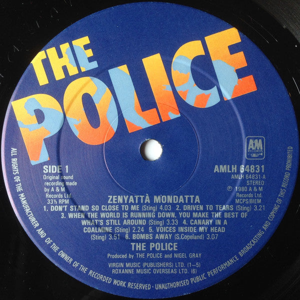 Police - Zenyatta Mondatta
