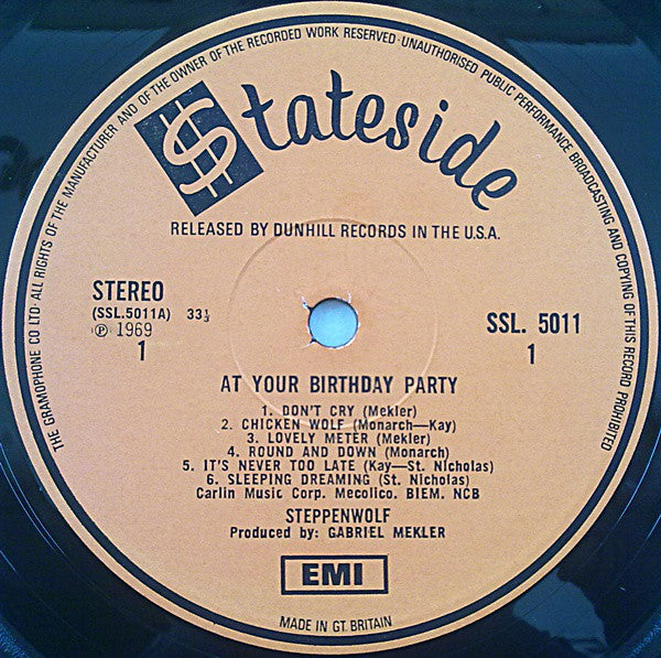 Steppenwolf - At Your Birthday Party