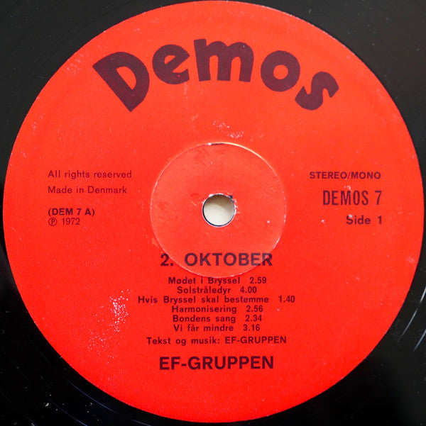EF-Gruppen – 2. Oktober