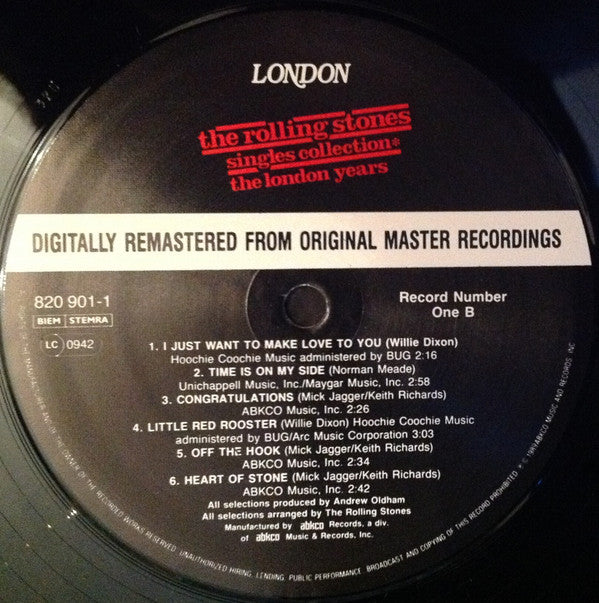 Rolling Stones - Single Collection The London Years.