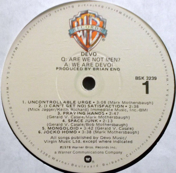 Devo – Q: Are We Not Men