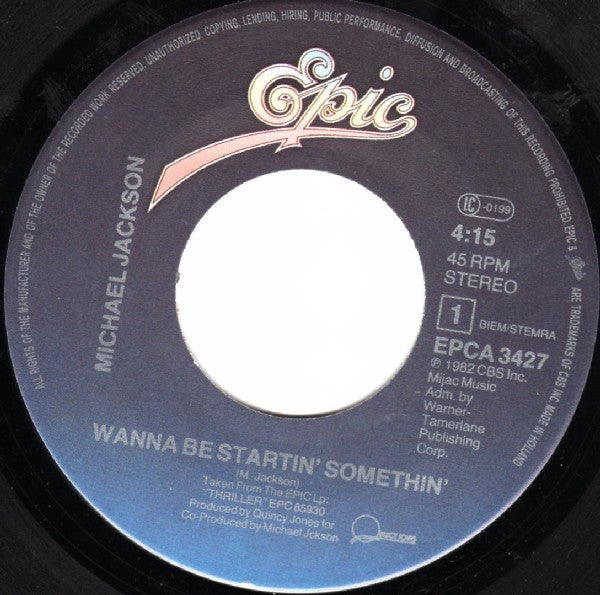 Jackson, Michael - Wanna Be Startin' Somethin'