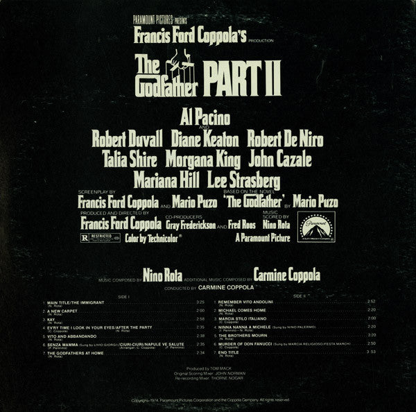 Godfather Part II - OST