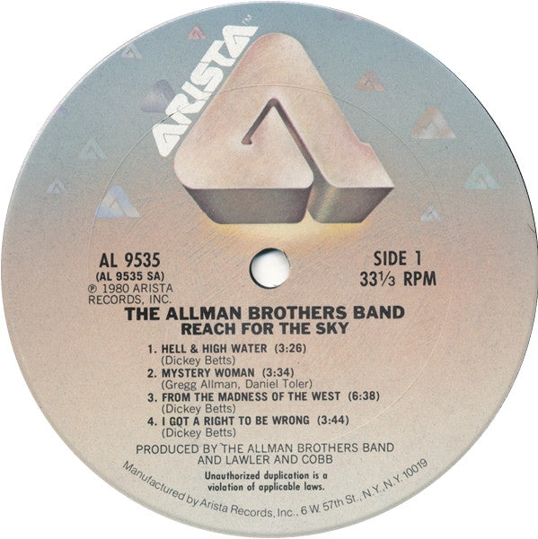 Allman Brothers Band - Reach For The Sky