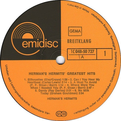 Herman's Hermits – Greatest Hits