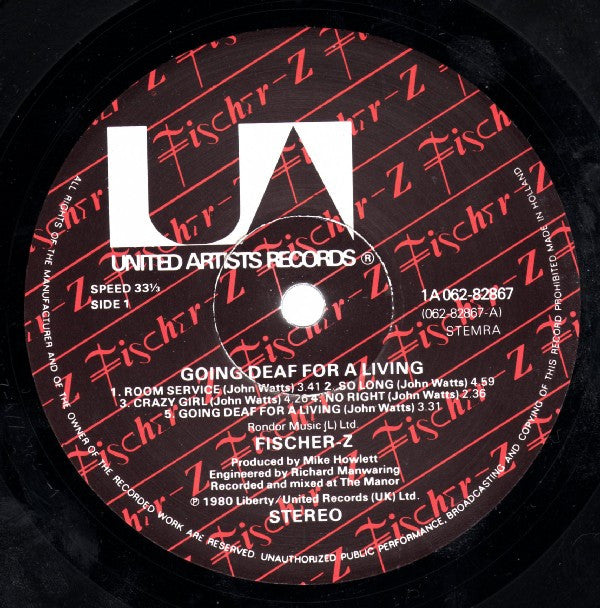 Fischer-Z - Going deaf For A Living