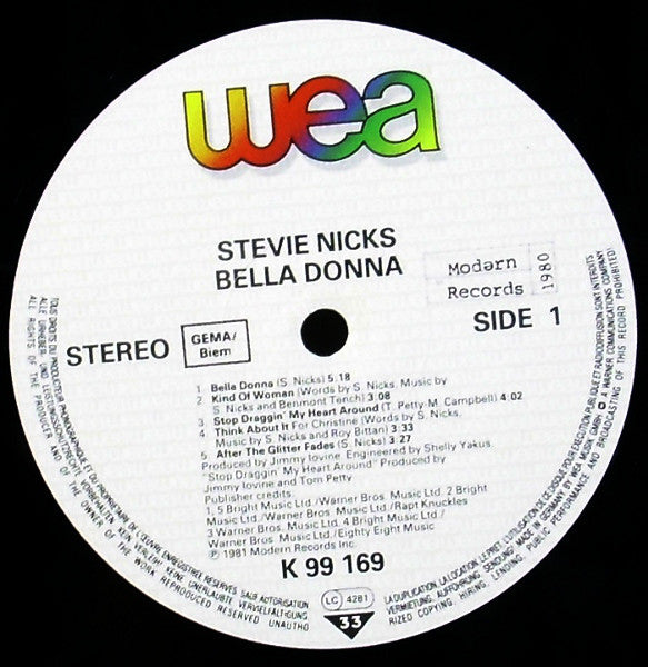 Nicks, Stevie - Bella Donna