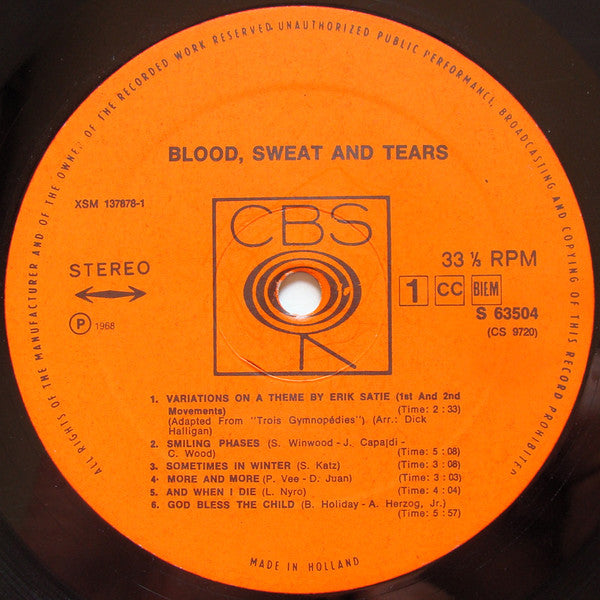 Blood, Sweat & Tears - Blood Sweat & Tears