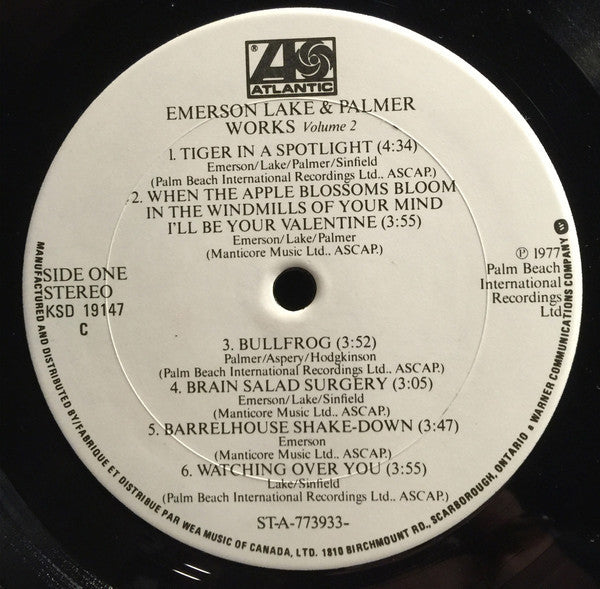 Emerson, Lake & Palmer - Works Vol. 2