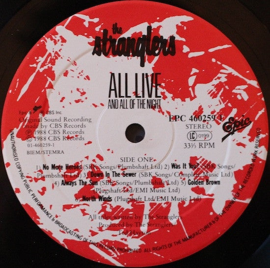 Stranglers – All Live And All Of The Night