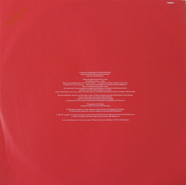Pet Shop Boys – Behaviour