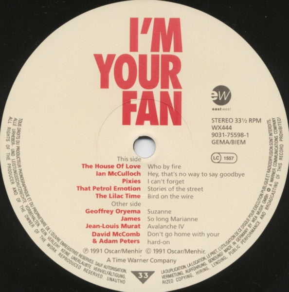 I'm Your Fan - Songs Of Leonard Cohen By...