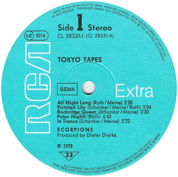 Scorpions - Tokyo Tapes
