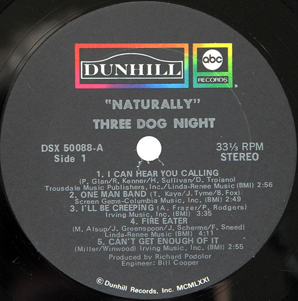 Three Dog Night – Naturally