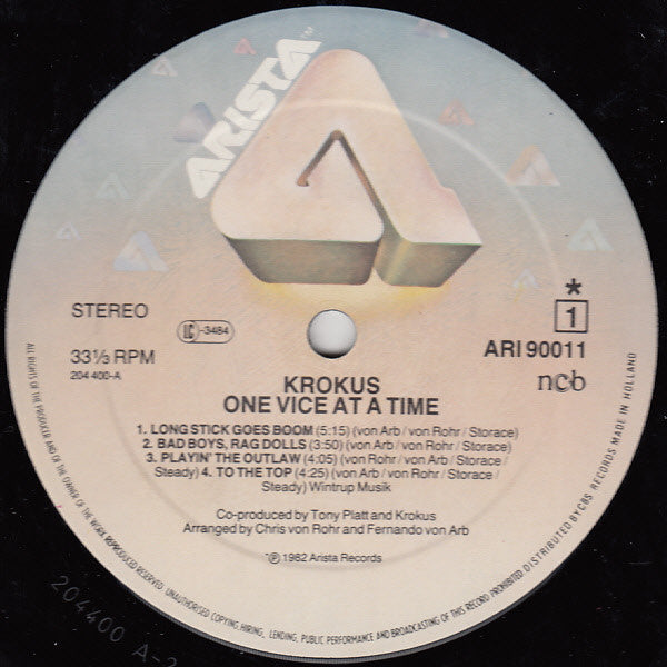 Krokus – One Vice At A Time