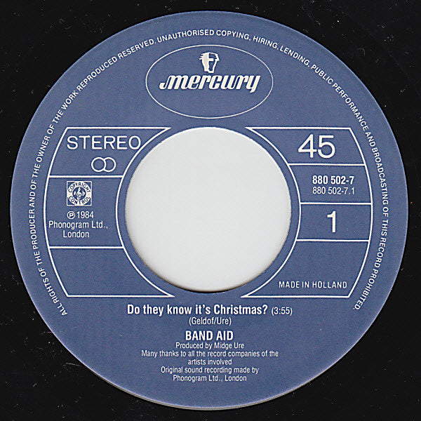 Band Aid - Do They Know It's Christmas ?