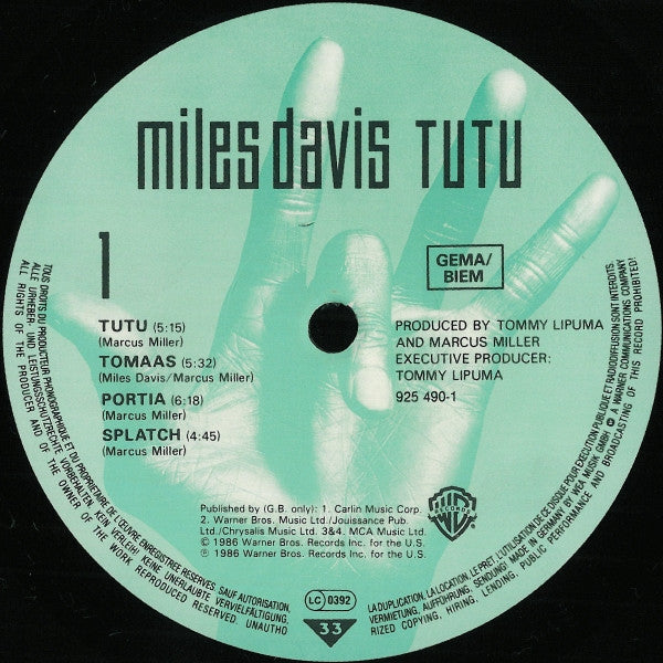 Davis, Miles – Tutu