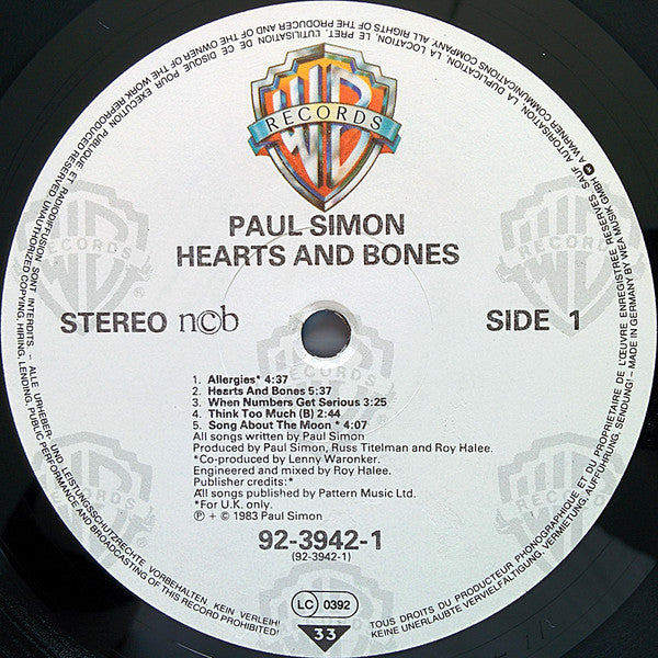 Simon, Paul - Hearts And Bones