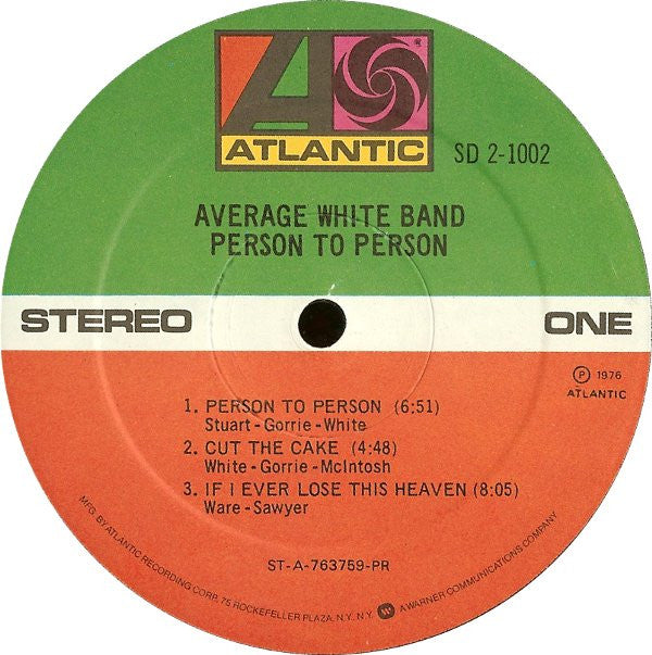 Average White Band - Person To Person