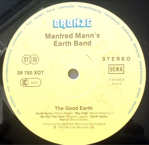Manfred Mann's Earth Band – The Good Earth