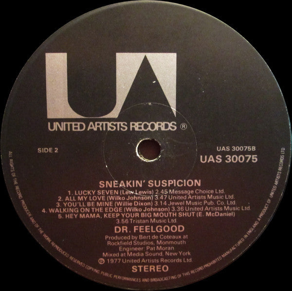 Dr. Feelgood - Sneakin Suspicion - RecordPusher