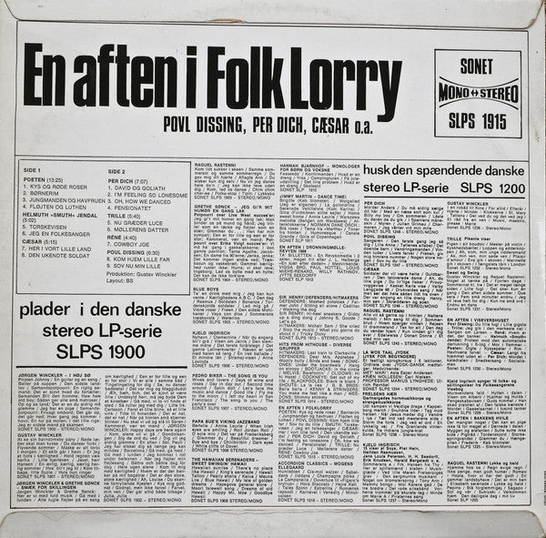 Dissing/Dich/Cæsar - En Aften I Folk Lorry