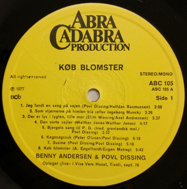Benny Andersen & Povl Dissing – Køb Blomster ...