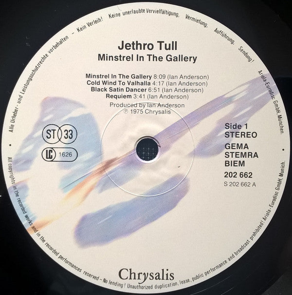Jethro Tull - Minstrel In The Gallery