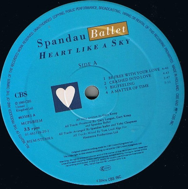 Spandau Ballet - Heart Like A Sky