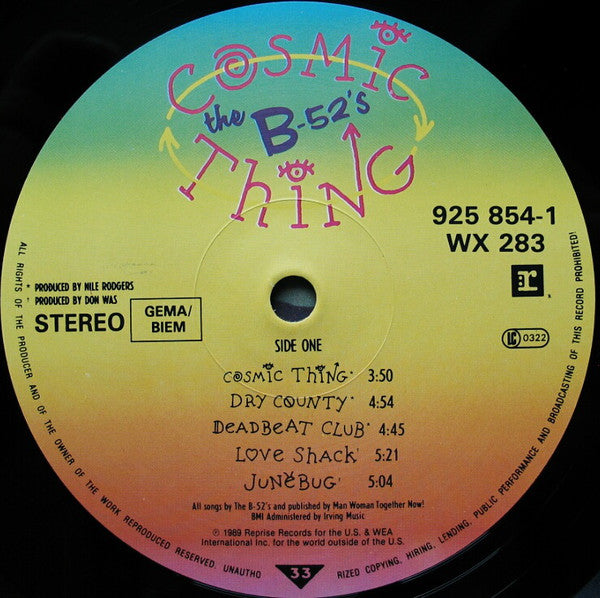 B-52's - Cosmic Thing
