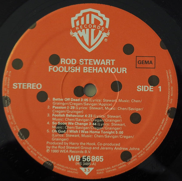 Stewart, Rod – Foolish Behaviour