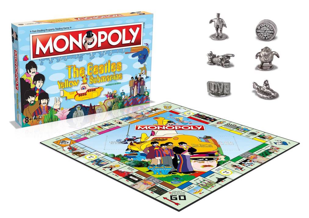 Beatles Yellow Submarine MONOPOLY Board