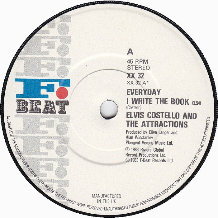 Costello, Elvis & The Attractions - Everyday I Write The Book.