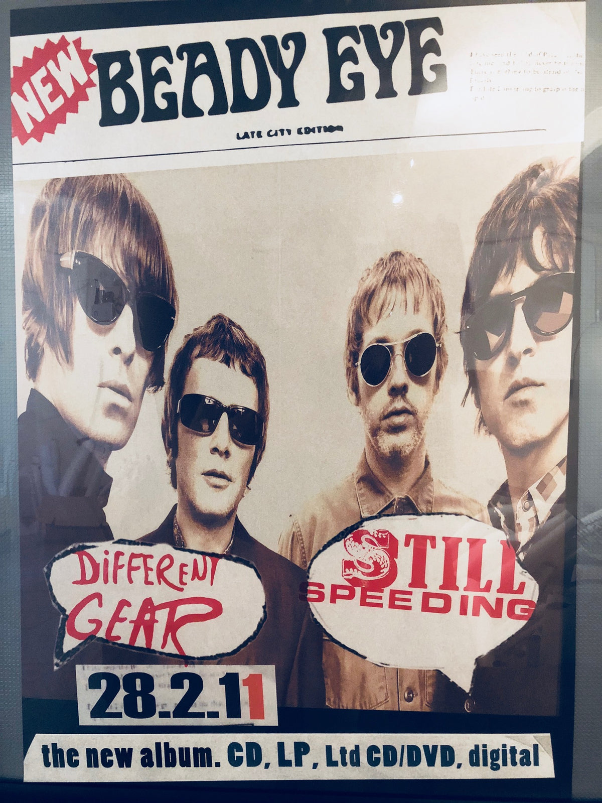 Beady Eye- Different gear still speeding - Poster