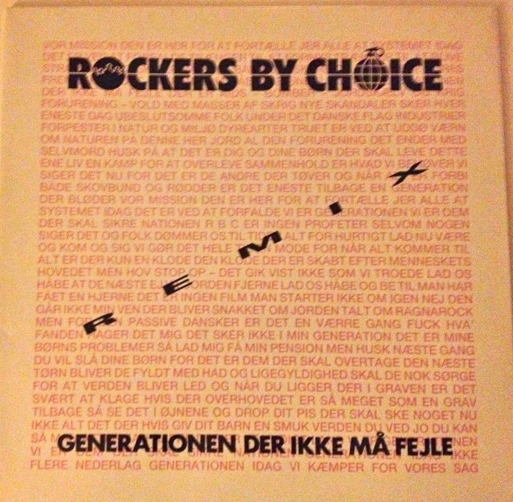 Rockers By Choice - Vi Er Generationen Der Ikke Må Fejle