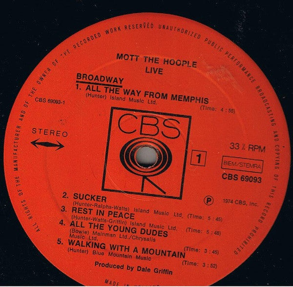 Mott The Hoople - Live