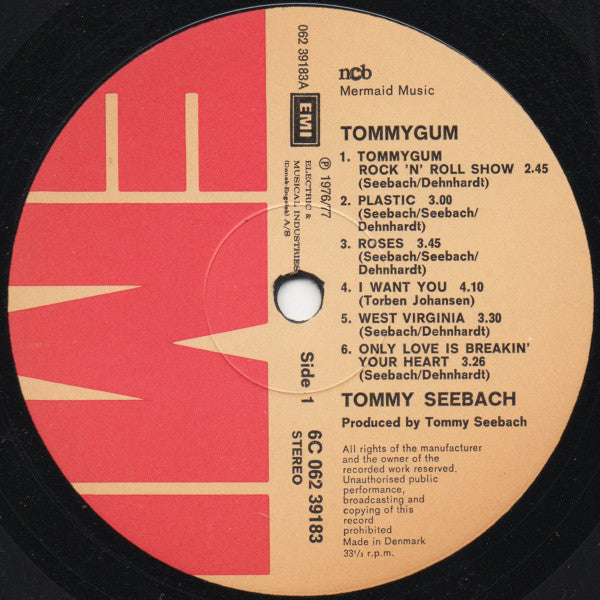 Seebach, Tommy ‎– Tommygum
