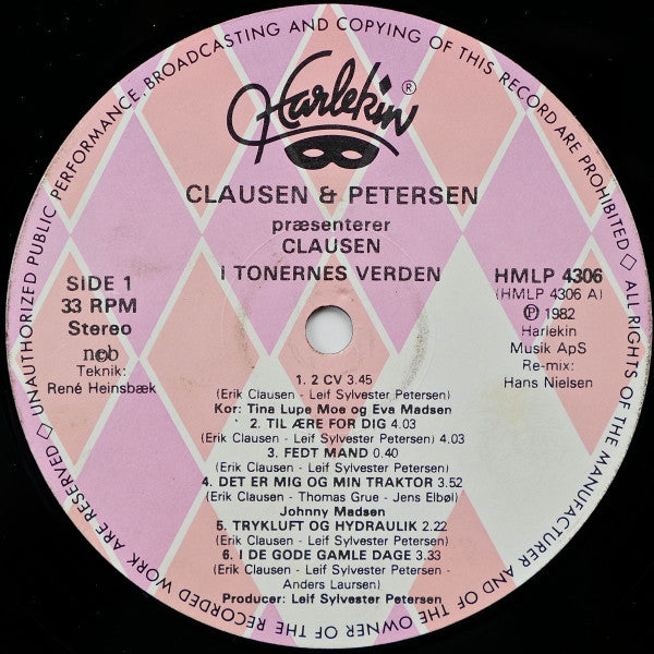 Clausen & Petersen ‎– Præsenterer Clausen I Tonernes Verden