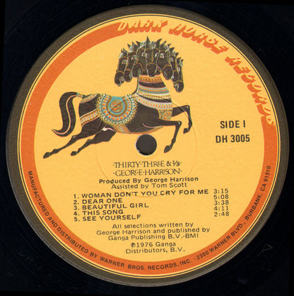 Harrison, George - Thirty Three & 1/3