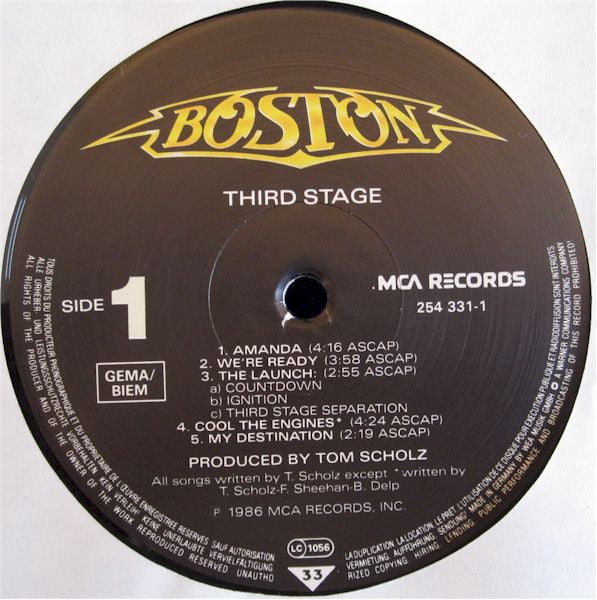 Boston - Third Stage.