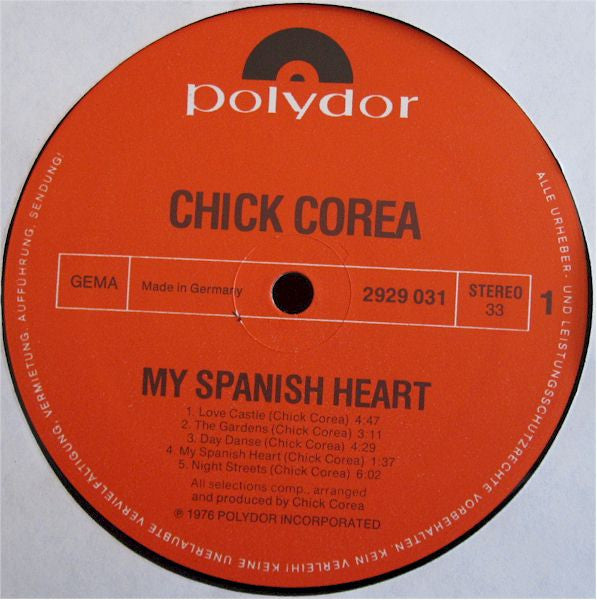 Corea, Chick - My Spanish Heart.