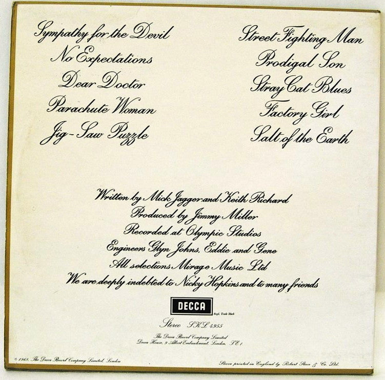 Rolling Stones - Beggars Banquet